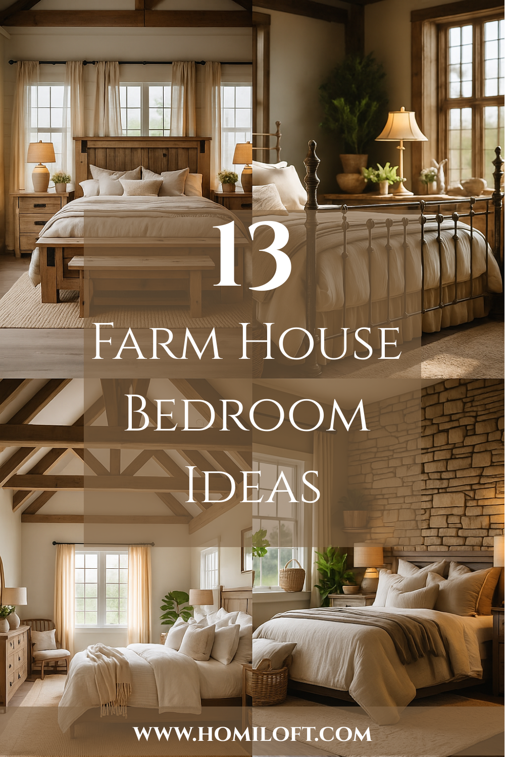 “13 Farmhouse Bedroom Ideas to Make Your Space Warm and Inviting”