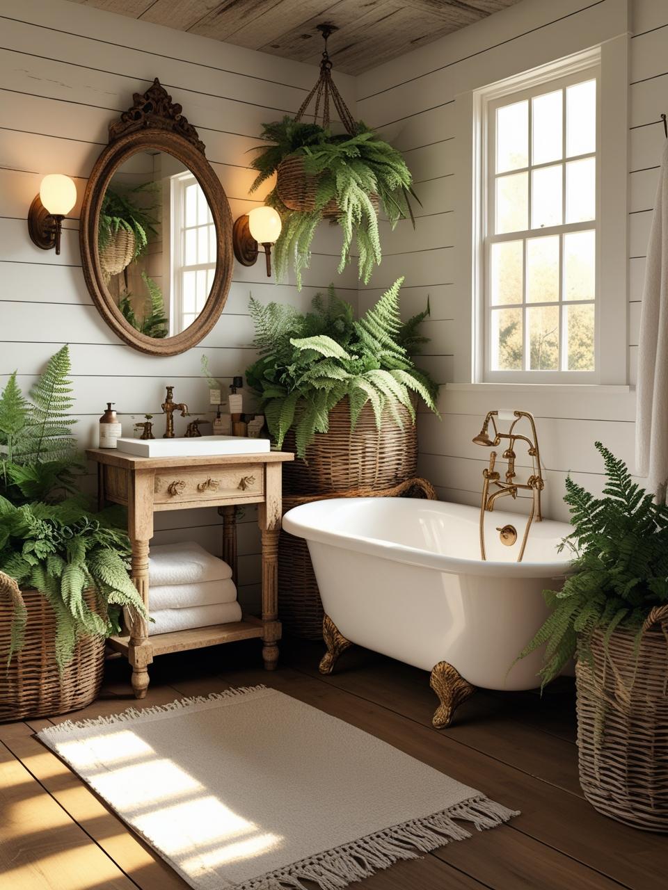 13 Irresistible Vintage Farmhouse Bathroom Ideas for a Cozy Makeover