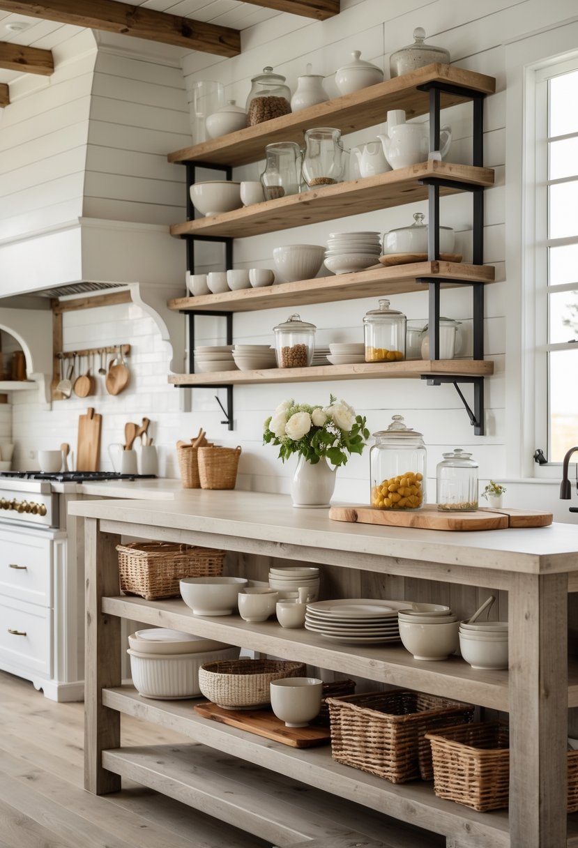 15 Rustic Farmhouse Kitchen Island Ideas for Timeless and Functional ...