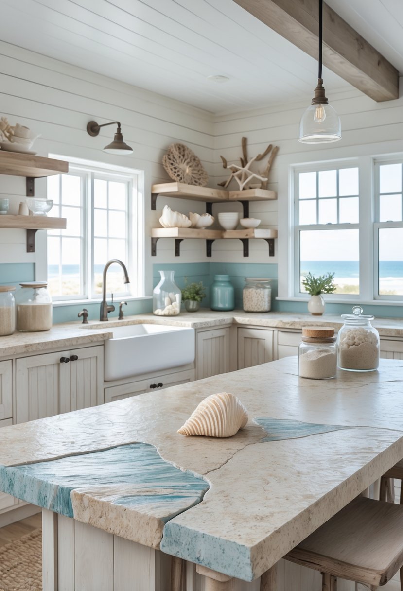 13 Coastal Farmhouse Kitchen Ideas for Beachside Charm