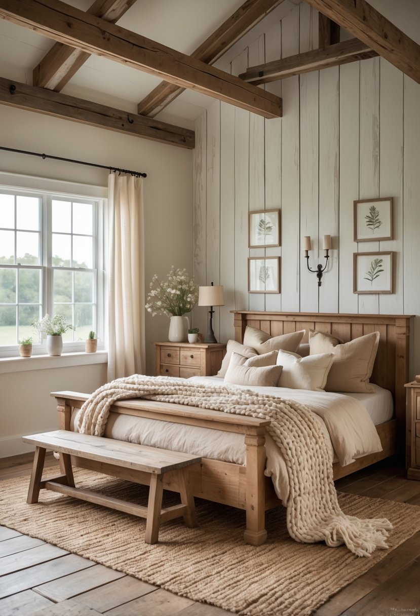 13 Cozy Farmhouse Bedroom Ideas To Transform Your Space Into A Warm Retreat
