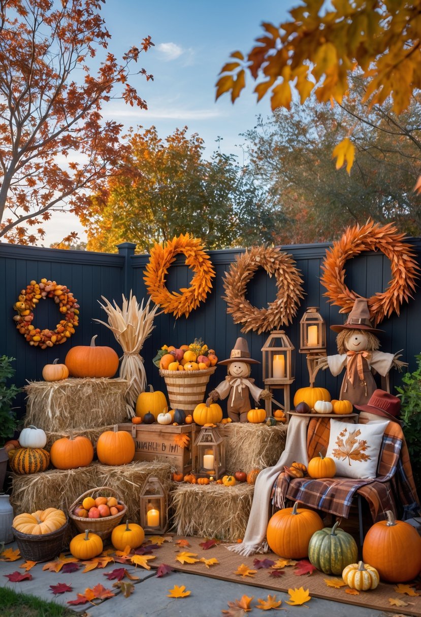 15 Budget-Friendly Thanksgiving Outdoor Decorations