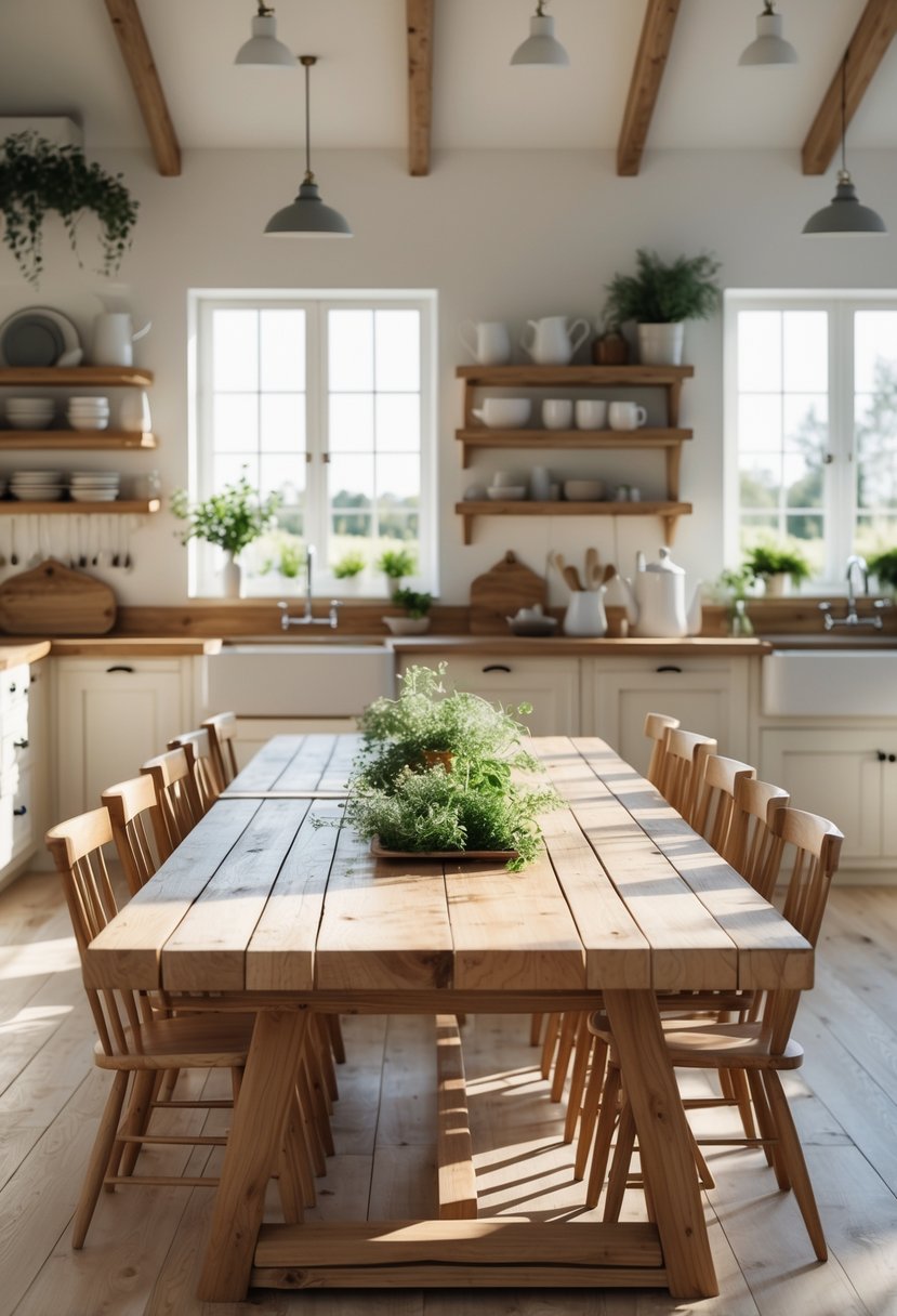 15 Farmhouse Kitchen Table Ideas for Stylish and Functional Dining Spaces