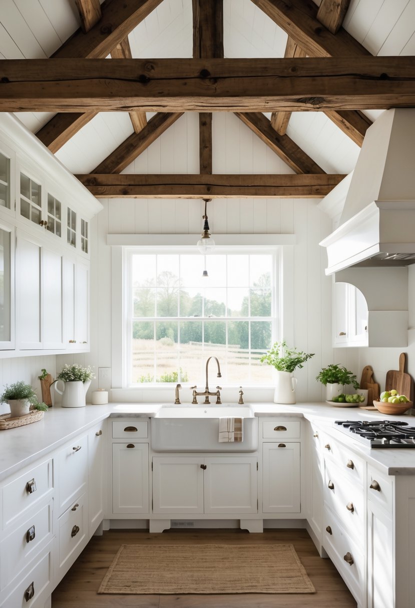 11 White Farmhouse Kitchen Ideas to Instantly Brighten Your Home