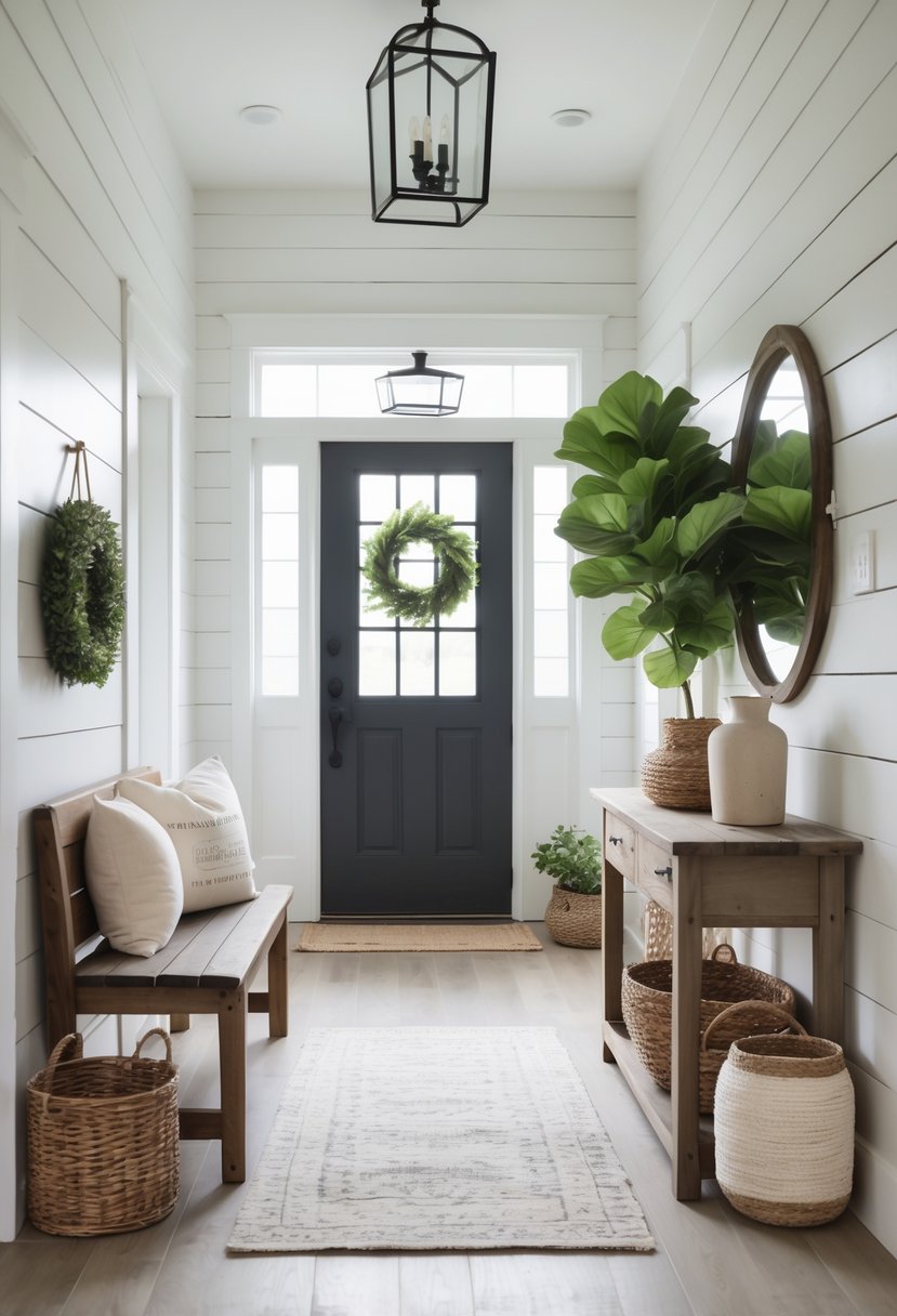 13 Modern Farmhouse Entryway Ideas to Enhance Your Home’s First Impression