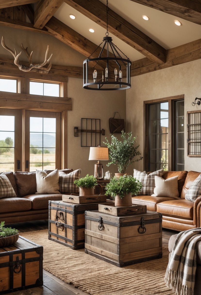 16 Western Farmhouse Living Room Ideas for Timeless Rustic Elegance
