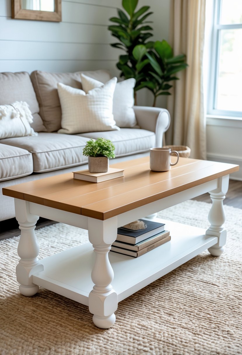 15 Farmhouse Coffee Table Ideas to Solve Space and Style Challenges