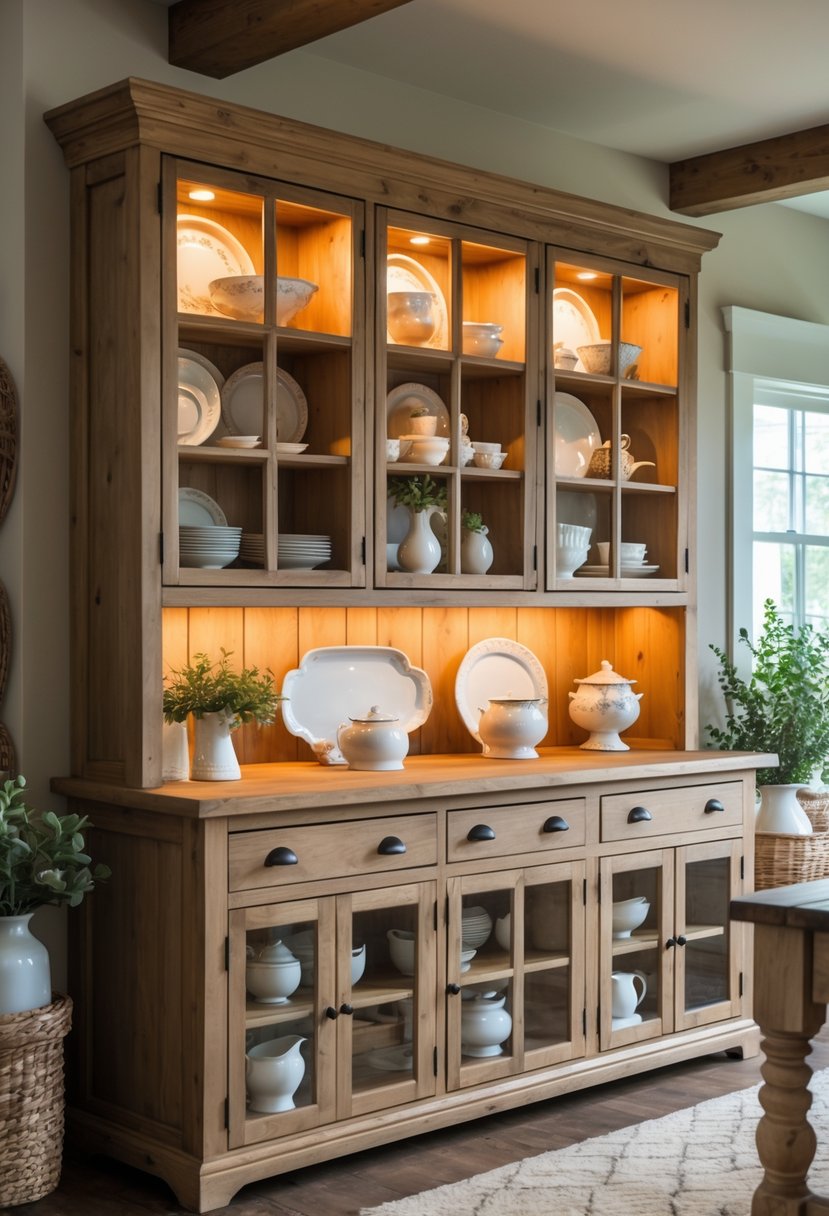 15 Farmhouse Hutch Ideas to Add Storage Without Losing Beauty