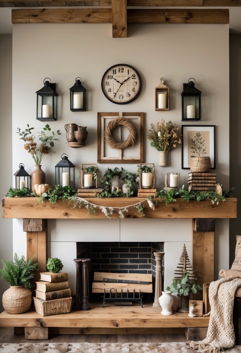13 Farmhouse Fireplace Mantel Decor Ideas to Warm Your Heart and Home