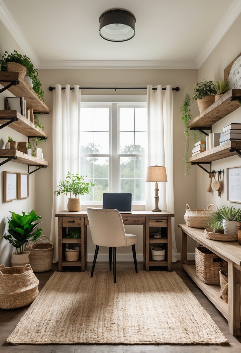 15 Cozy Farmhouse Office Ideas to Boost Your Workday