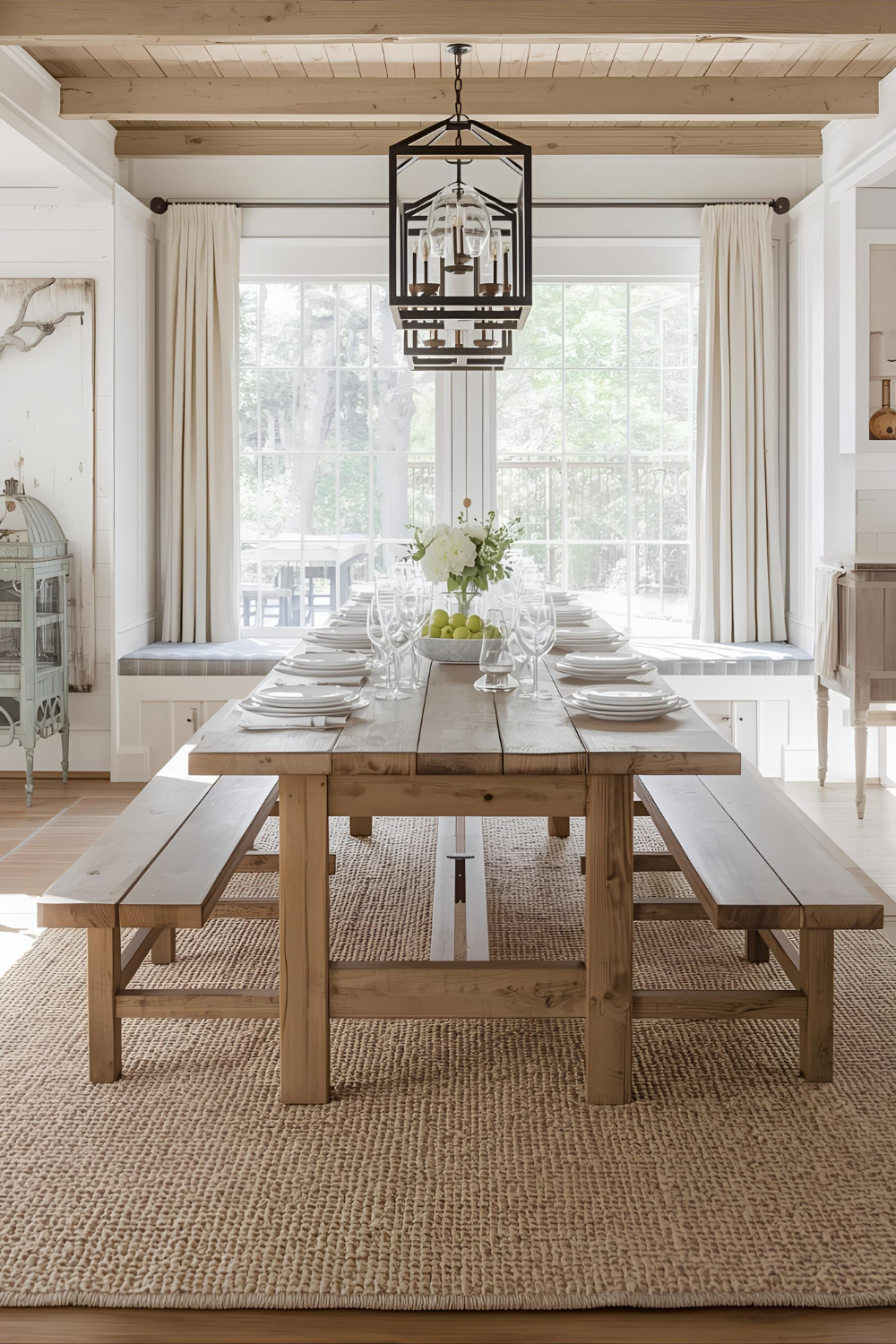 15 Farmhouse Kitchen Table with Bench Ideas