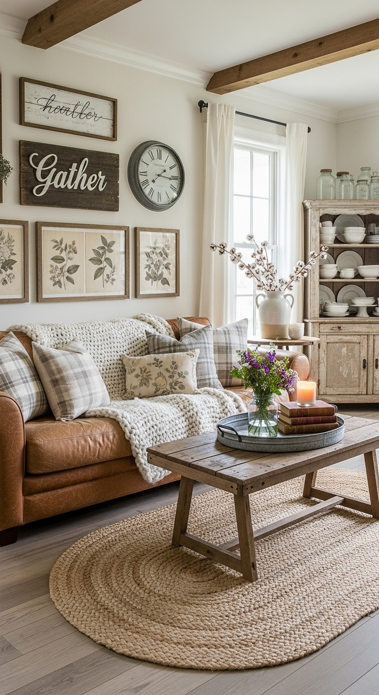 17 Cozy and Charming Country Farmhouse Decor Ideas