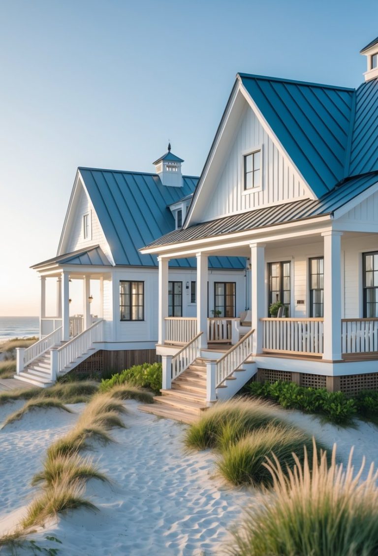 Peaceful Coastal Farmhouse Exterior Inspiration