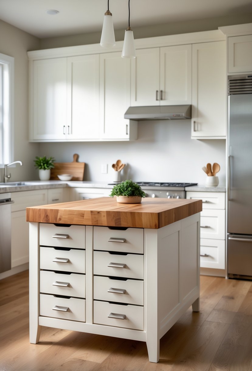 15 Small Kitchen Island Ideas to Add Smart Storage Solutions