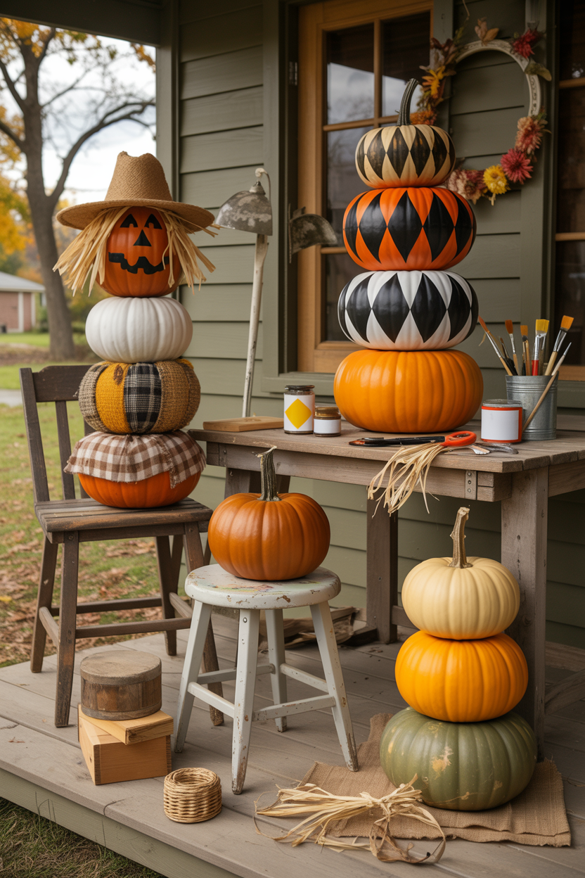 17 Dollar Tree Stacking Pumpkins Ideas You’ll Want to Try This Fall
