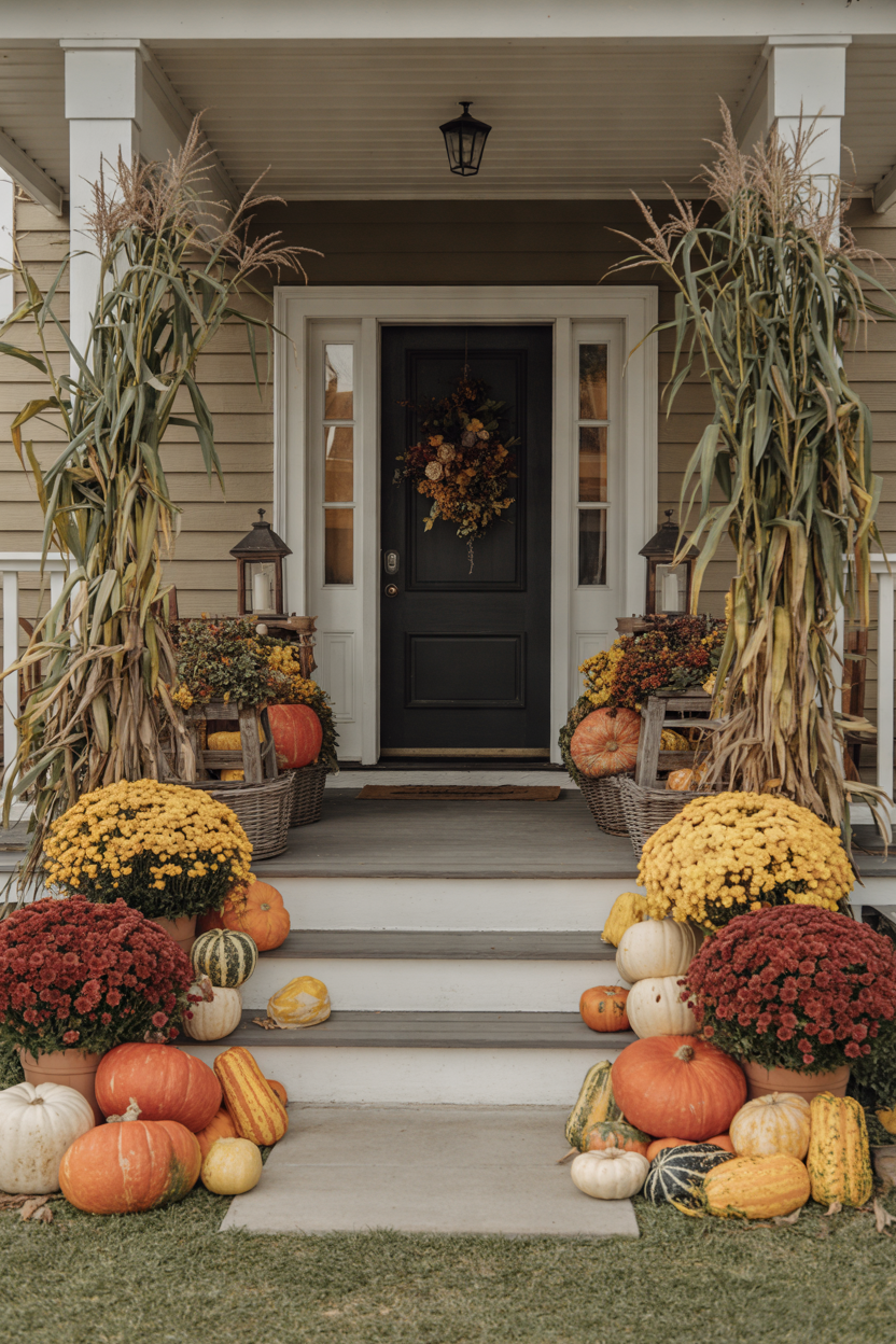 17 Mums Front Porch Ideas for a Beautiful Fall Entrance