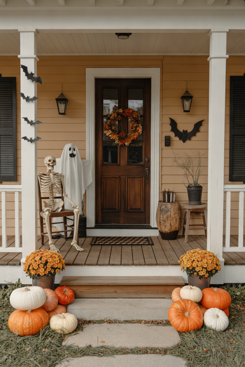 20 Halloween Porch Decorating Ideas for a Spooky and Beautiful Entrance
